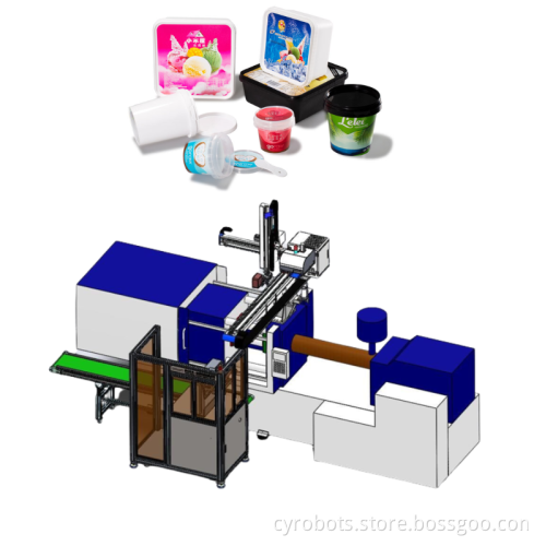 Foshan Factory High Efficiency Injection Molding Machine with In-Mold Labeling System